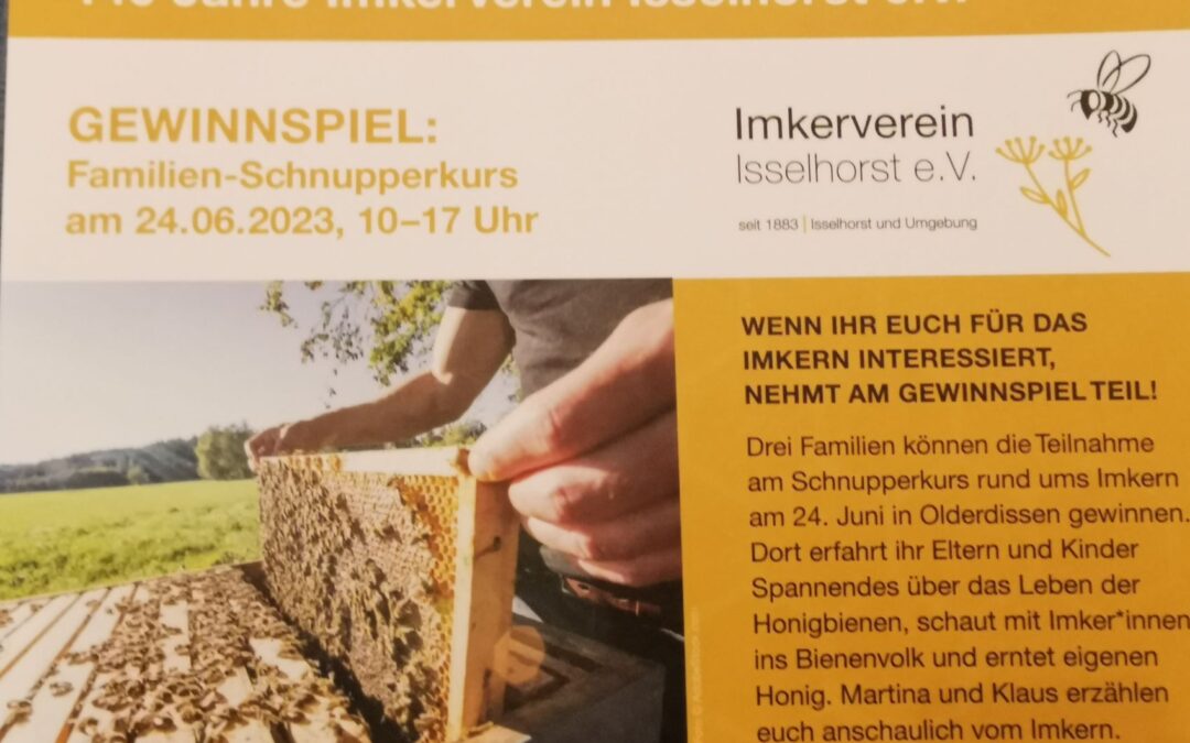 140 Jahre Imkerverein Isselhorst – Verlosung