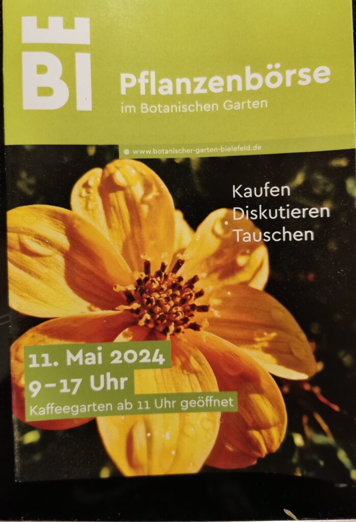 Pflanzenbörse Botanischer Garten Bielefeld